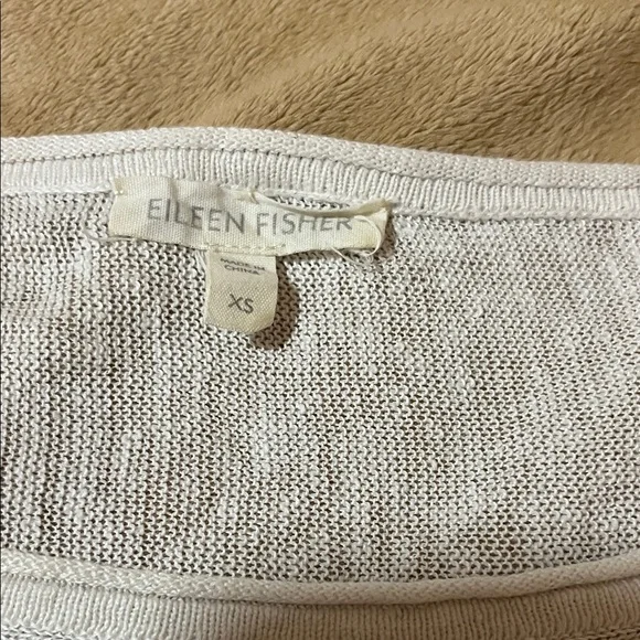Eileen Fisher 100% Organic Linen  Jersey Crew Neck Size XS - Picture 6 of 9